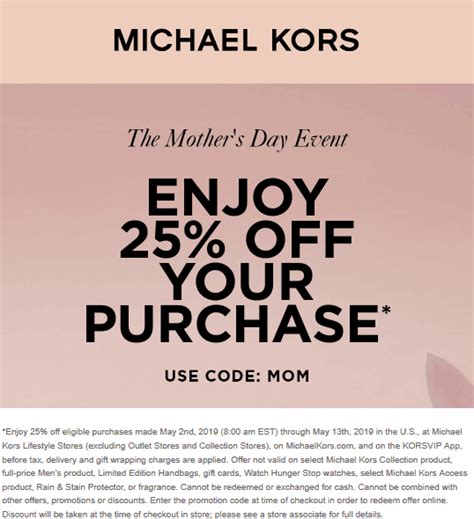 michael kors gutscheincode|michael kors coupons for women.